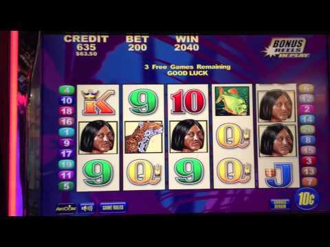 Brazil Bonus Round at $20/pull on the Brazil Slot Machine